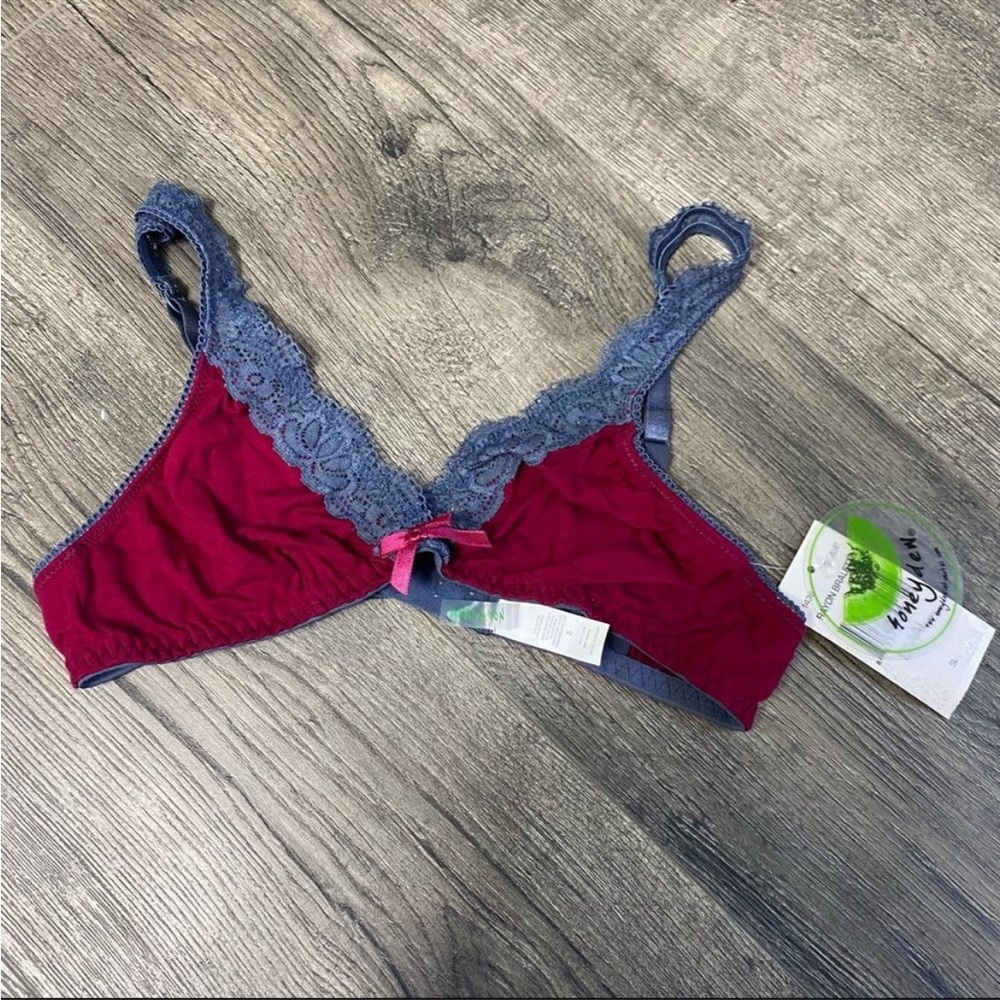 NWT Honeydew Intimates Emily /Em Rata Bra Bralette - Red Velvet
